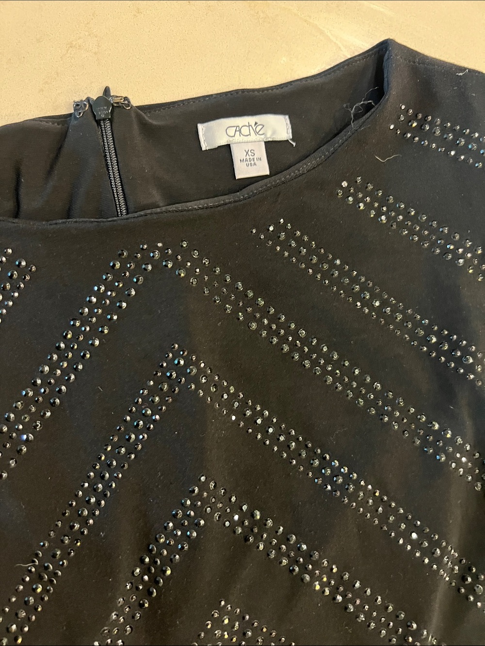 Cache Black Studded Bodycon Mini Dress - Picture 2 of 4